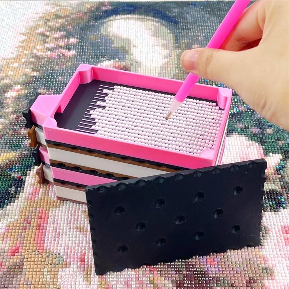 Resin Art Case - مجموعات صواني الرسم بالألماس للحرف اليدوية،