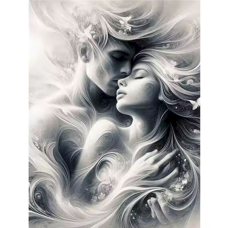 Resin Art Wallpaper - لوحة فنية جدارية مزينة بالألماس من