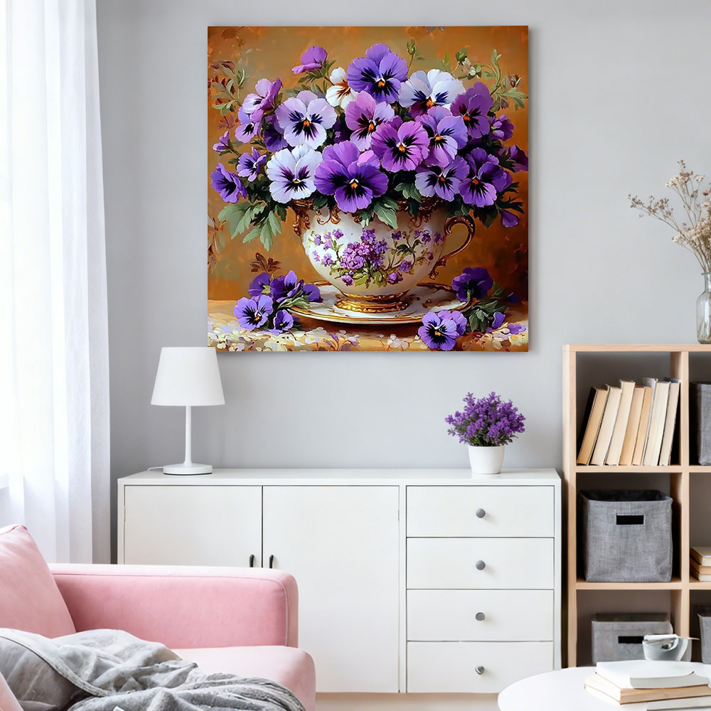 HUACAN 5D الماس الفسيفساء روز  - مراجعة Resin Art Wallpaper وسعره