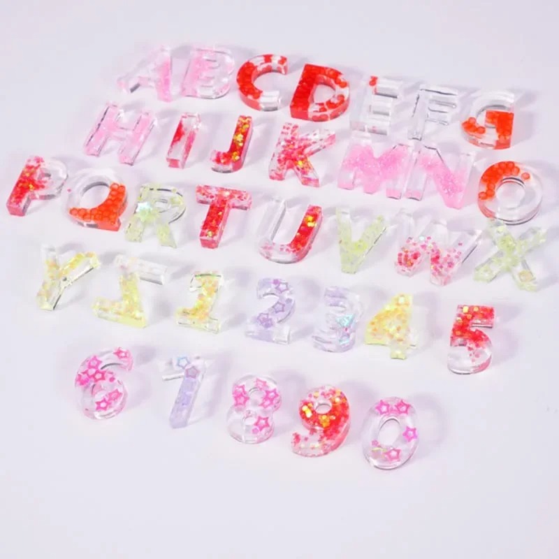 صغيرة 26 حرف كبير الراتنج قالب - مراجعة Resin Art Alphabet وسعره