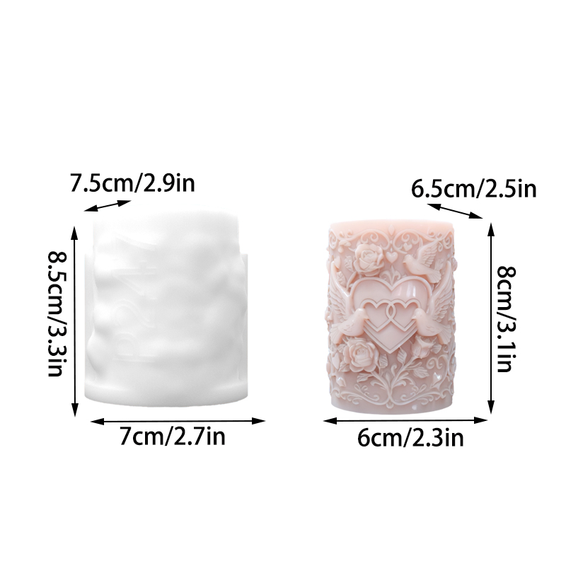 مزدوج القلب متصل الأبيض حمامة  - مراجعة Resin Art Rose وسعره