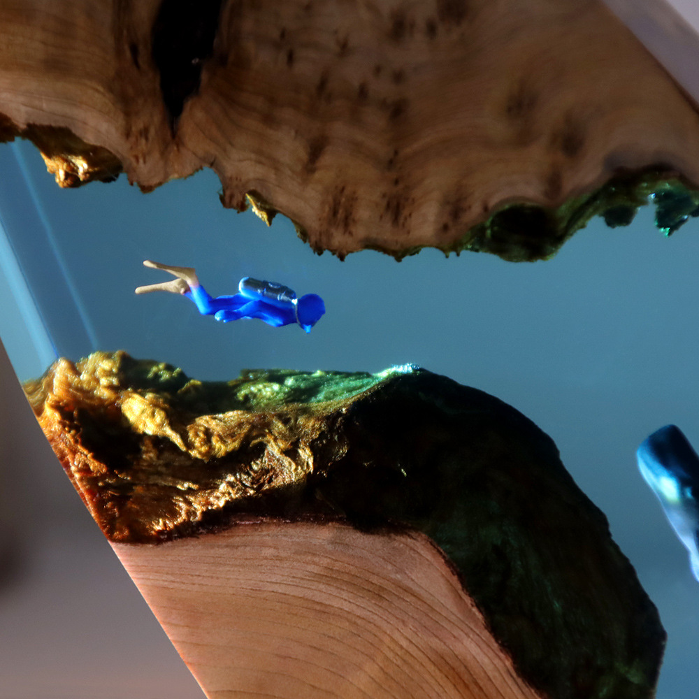 ديكور منزلي جديد على شكل غواصة - مراجعة Resin Art Wedding Gift وسعره