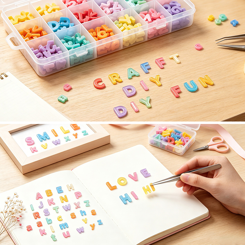 قطعتان من قالب السيليكون الصغي - مراجعة Resin Art Alphabet وسعره