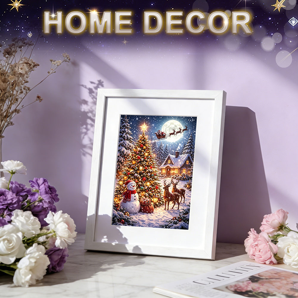 لوحة فنية ماسية من HUACAN بتصم - مراجعة Resin Art Wallpaper وسعره